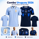 Combo de Camisetas Uruguay 2026 (Local + Visitante)